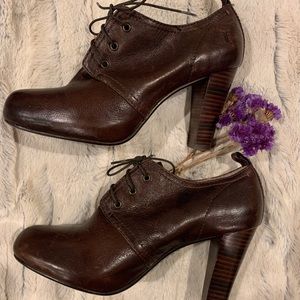 FRYE Miranda High Heel lace Up Booties